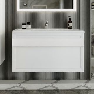 Тумба под раковину Бриклаер Берлин 4627125416095 100 см белый